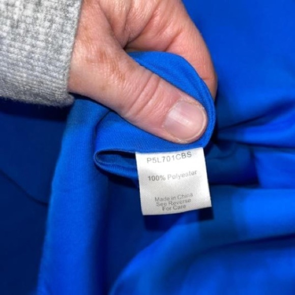 Parker Revolve Blue Sleeveless Halter Silky Brunch Wedding Guest Dress Size M‎ - Picture 7 of 11